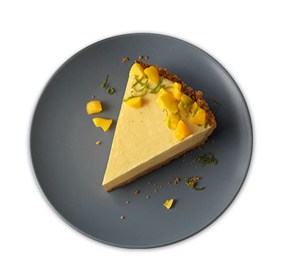 Mango and cardamom lassie yogurt pie