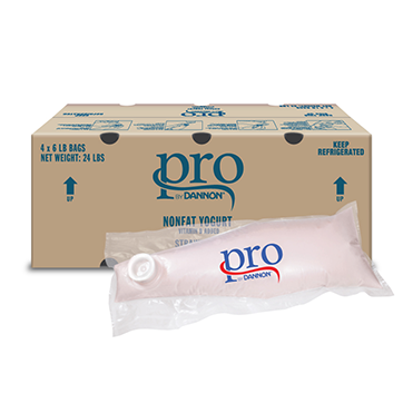 Pro by Dannon Bulk Yogurt, Strawberry 4x6lbs