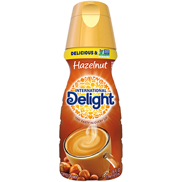 hazelnut 16oz creamer international delight coffee