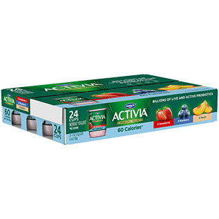 activia-lt-blue-str-pch-24x40z-club Activia Light Yogurt, Blueberry, Strawberry and Peach Combo Pack, 4oz