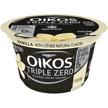 Oikos Triple Zero Greek Yogurt, Vanilla 5.3oz