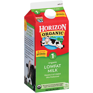 Horizon Organic 1% Milk, Half Gallon