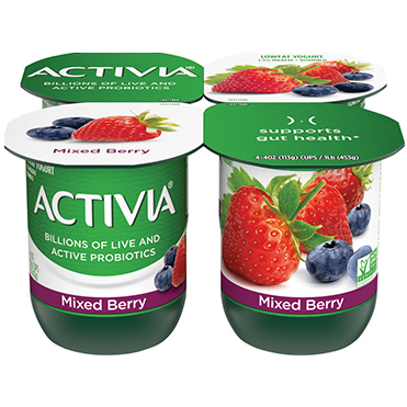 Activia Lowfat Yogurt, Mixed Berry 4oz