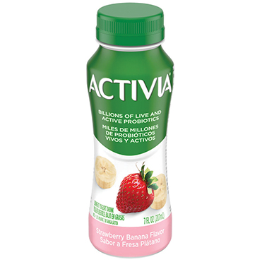 Activia Probiotic Dairy Drink, Strawberry Banana 7oz