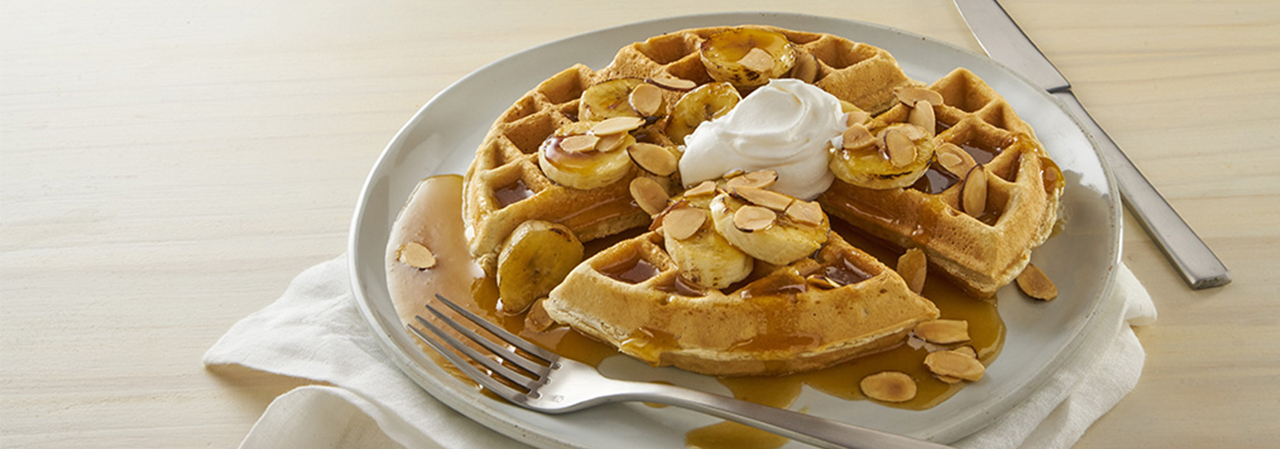 Banana Fosters Waffle