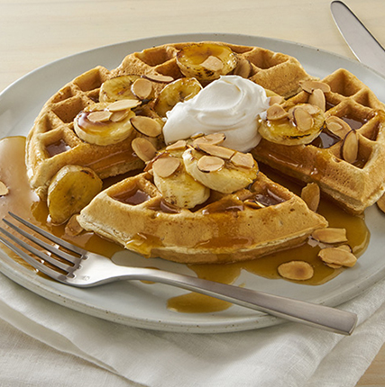 Banana Fosters Waffle