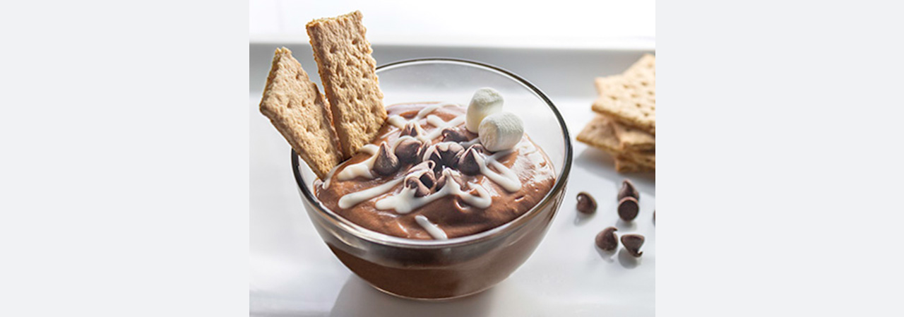 Chocolate S’more Yogurt Dip