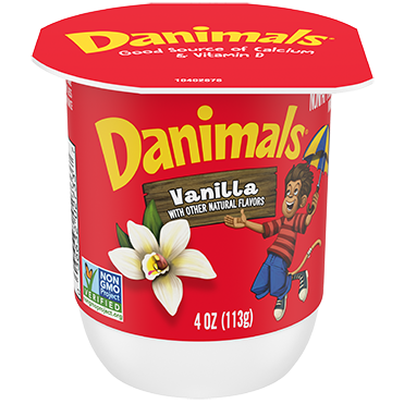 Danimals Nonfat Yogurt, Vanilla 4oz
