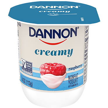 Dannon Creamy Nonfat Yogurt, Raspberry 4oz