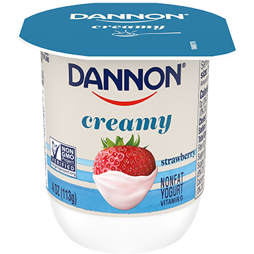 Dannon Creamy Nonfat Yogurt, Strawberry 4oz