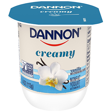 Dannon Creamy Nonfat Yogurt, Vanilla 4oz