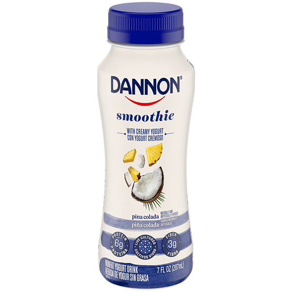 Dannon Nonfat Yogurt Smoothie, Pina Colada 7oz
