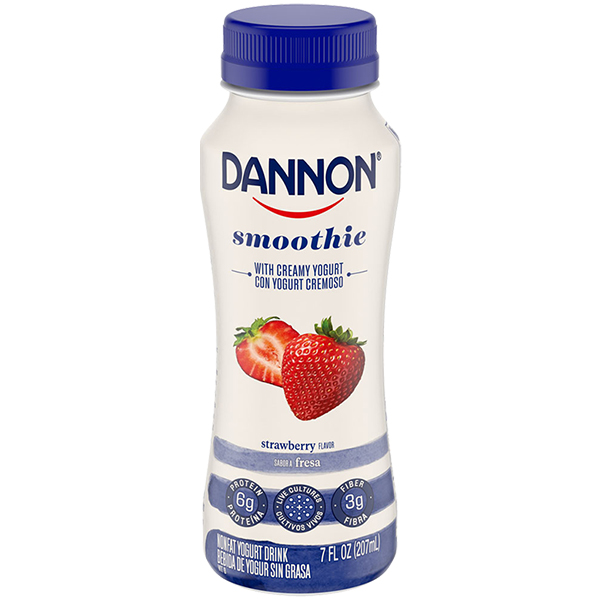 Dannon Nonfat Yogurt Smoothie, Strawberry 7oz