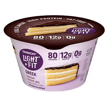 Light + Fit Nonfat Greek Yogurt, Boston Cream Pie 5.3oz 