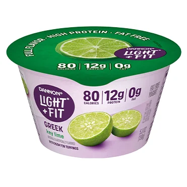 Light + Fit Nonfat Greek Yogurt, Key Lime 5.3oz 