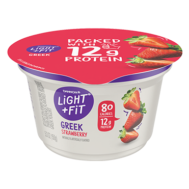 Light + Fit Nonfat Greek Yogurt, Strawberry 5.3oz