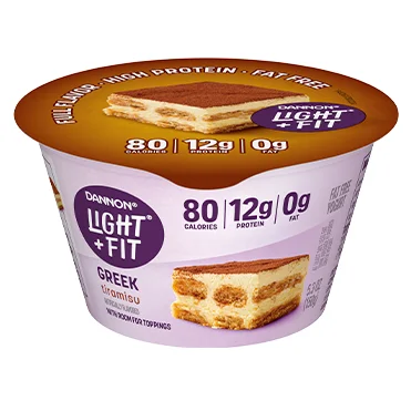 Light + Fit Nonfat Greek Yogurt, Tiramisu 5.3oz 