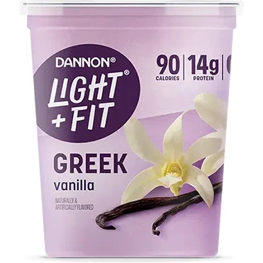 Light + Fit Nonfat Greek Yogurt, Vanilla 32oz 