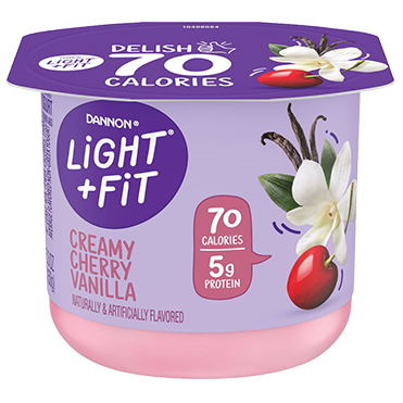 Light + Fit Nonfat Yogurt, Cherry Vanilla 5.3oz