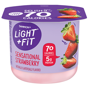 Light + Fit Nonfat Yogurt, Strawberry 5.3oz