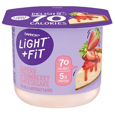 Light + Fit Nonfat Yogurt, Strawberry Cheesecake 5.3oz