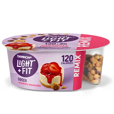 Light + Fit Remix Yogurt, Strawberry Cheesecake