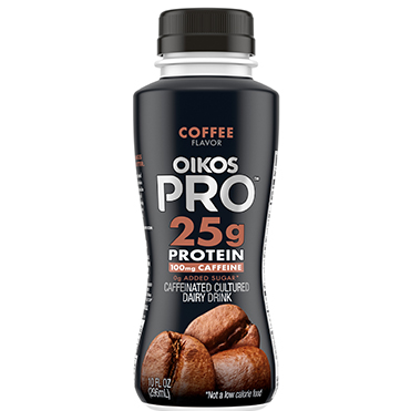 Oikos Black_PRO Drinks_Coffee Oikos Pro Caffeinated Cultured Dairy Drink, Coffee, 10oz
