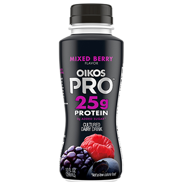 Oikos Black_PRO Drinks_Mixed_Berry Oikos Pro Cultured Dairy Drink, Mixed Berry, 10oz