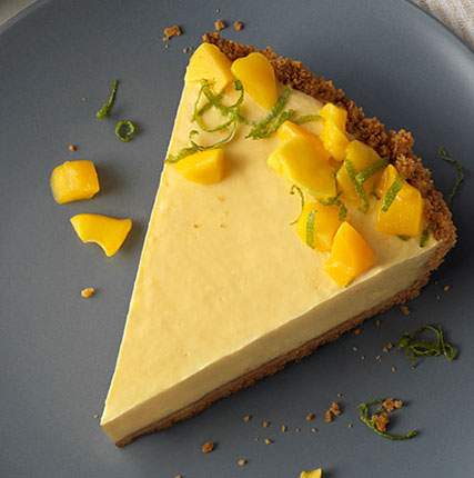 Mango and Cardamom Lassie Yogurt Pie