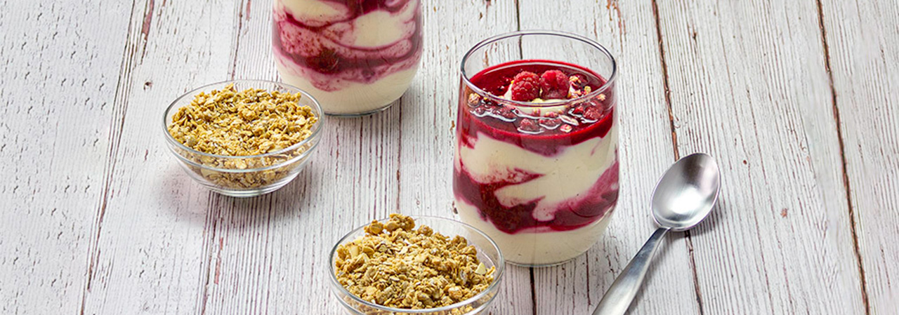 Raspberry Silk® Soy Vanilla Yogurt Alternative Parfait