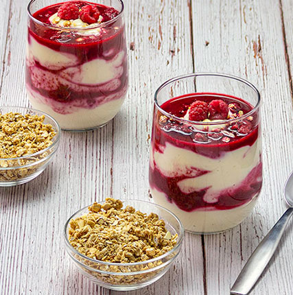 Raspberry Silk® Soy Vanilla Yogurt Alternative Parfait
