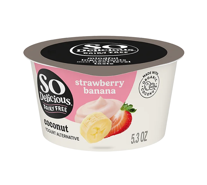 So Delicious Dairy-Free Coconutmilk Yogurt Alternative, Strawberry Banana, 5.3oz