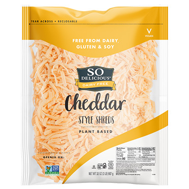 So Delicious<sup>®</sup> Dairy Free Cheese Alternative, Cheddar Style Shreds