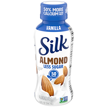 Silk Less Sugar Vanilla Single Serve Bottle, 10oz