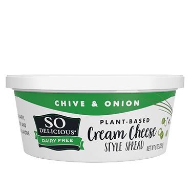 So Delicious<sup>®</sup> Dairy Free Cheese Alternative, Chive & Onion Cream Cheese Style Spread