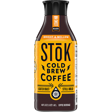 SToK Cold Brew Coffee, Unsweet Bright & Mellow 48oz