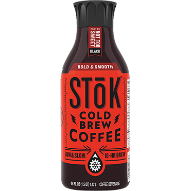 SToK Cold Brew Coffee, Black Not Too Sweet 48oz