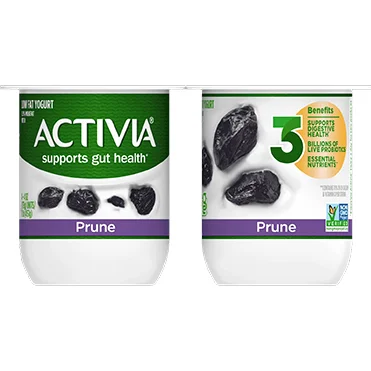 Activia® Lowfat Prebiotic Yogurt | Prune 4oz 4-Count Wholesale
