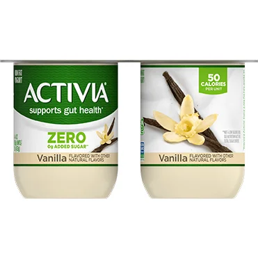 Activia® Zero 0g Added Sugar Yogurt | Vanilla 4oz 4-Count Wholesale