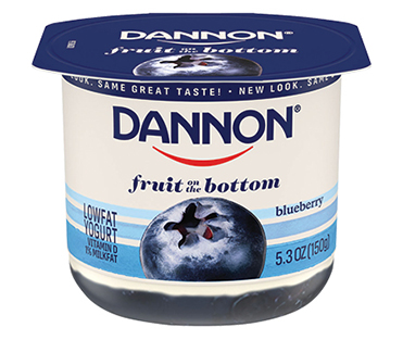 Dannon Fruit on the Bottom Yogurt, Blueberry 5.3oz
