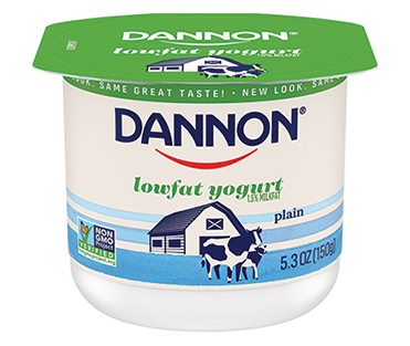 Dannon Lowfat Yogurt, Plain 5.3oz