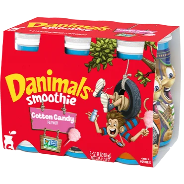 Danimals Cotton Candy Kids Smoothie 6ct