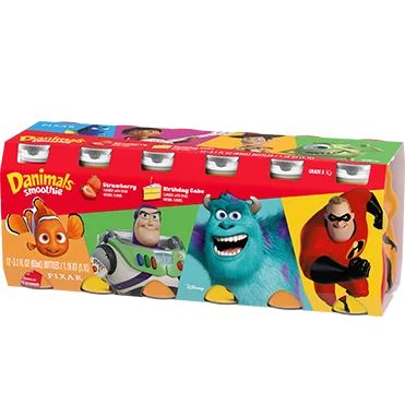 Danimals Strawberry and Birthday Cake Smoothies 12pck 