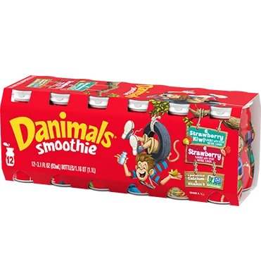 Danimals Strawberry Kiwi Smoothies 12pck 