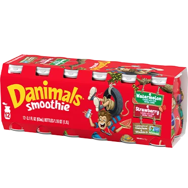 Danimals Strawberry Watermelon Smoothies 12pck 