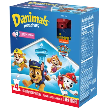 Danimals Cotton Candy Kids Yogurt Pouch