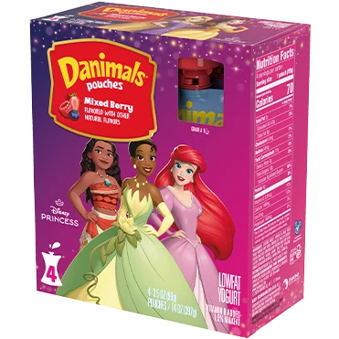 Danimals Mixed Berry Kids Yogurt Pouch