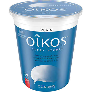 Oikos Whole Milk Greek Yogurt, Plain 32oz