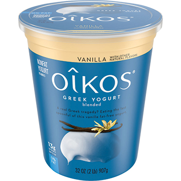 Oikos Nonfat Greek Yogurt, Vanilla 32oz