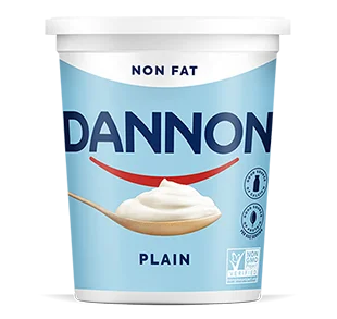 Dannon Nonfat Yogurt, Plain, 32oz